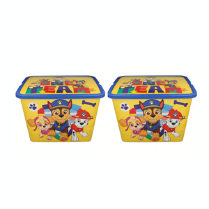 Paw Patrol Yellow Storage Box Set 23L